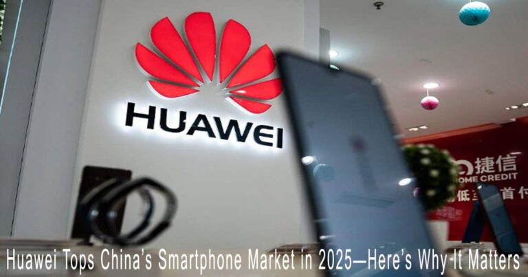 Huawei Tops China’s Smartphone Market in 2025